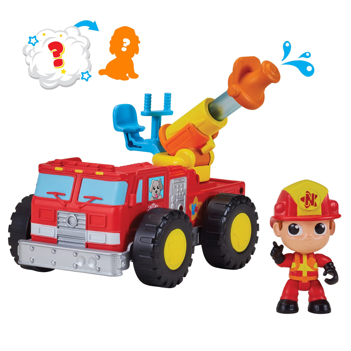 Vlad & Niki Firetruck With Firefighter Niki Vehicle Playset