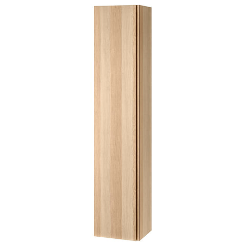 IKEA GODMORGON high Cabinet, 40x32x192 cm, White Stained Oak Effect