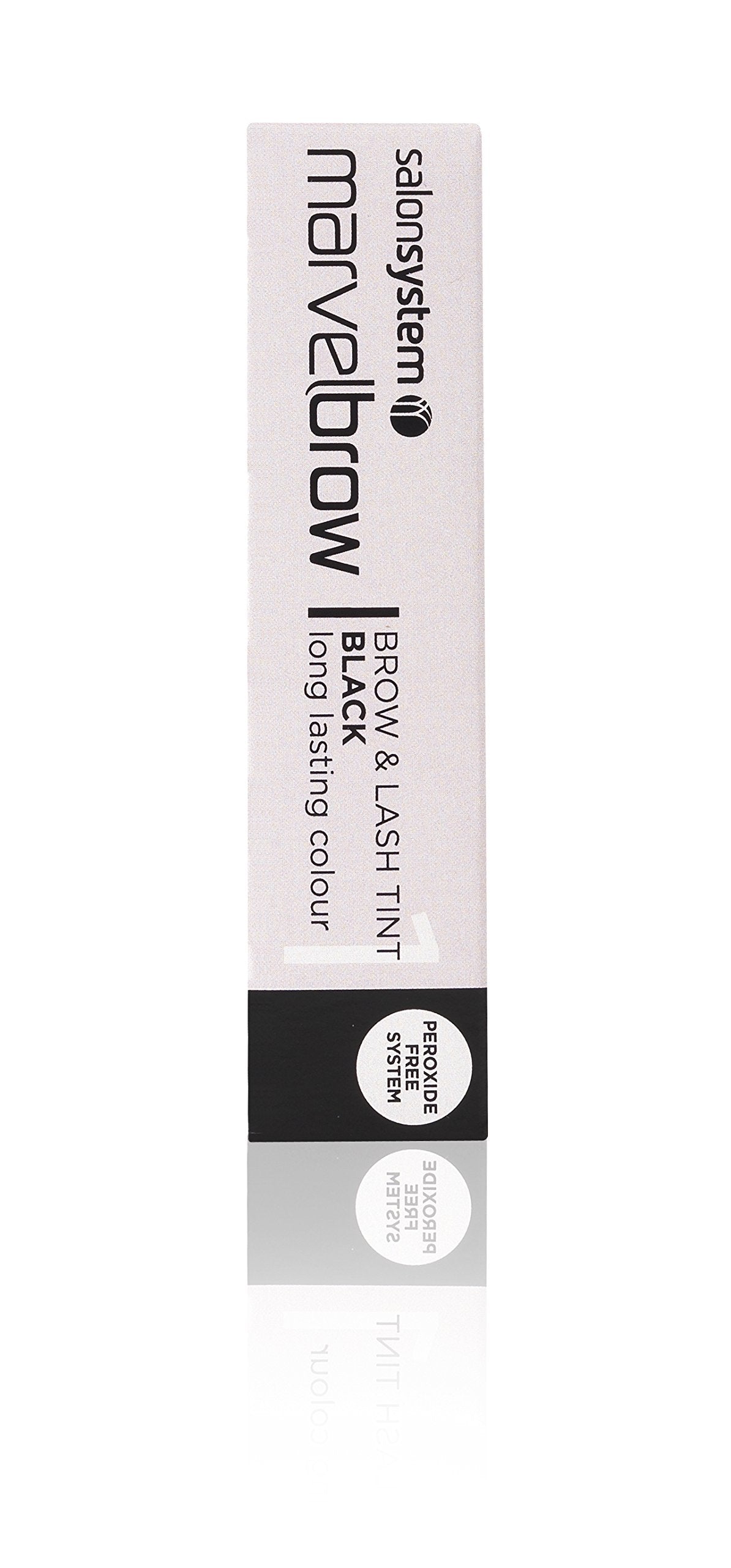Salon System Marvelbrow Brow & Lash Tint Black Peroxide Free Gel Formula 15ml