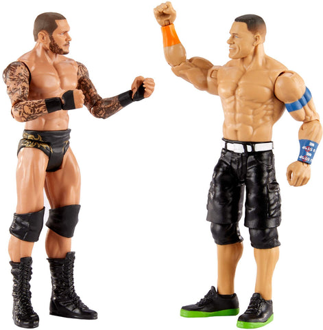 WWE John Cena vs Randy Orton Championship Showdown 2 Pack 6 in Action Figures Friday Night Smackdown Battle Pack for Ages 6 Years Old and Up