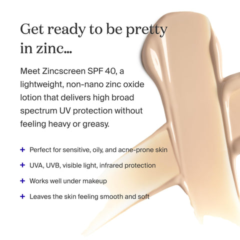 Supergoop! Zincscreen 100% Mineral Daily Face Lightweight Lotion SPF 40 (1.7oz)