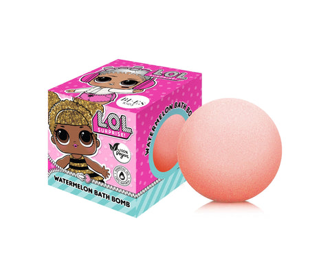 LOL Surprise Watermelon Bath Bomb for Kids with Essential Oil and 100% Vegan, 165g