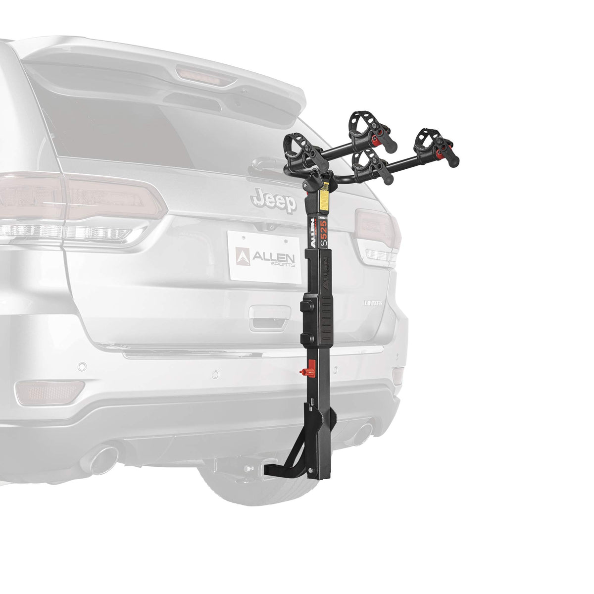 Allen Sports USA Premier 2 Hitch Mounted Bike Carrier - Black, 2-Inch/1/1/4-Inch