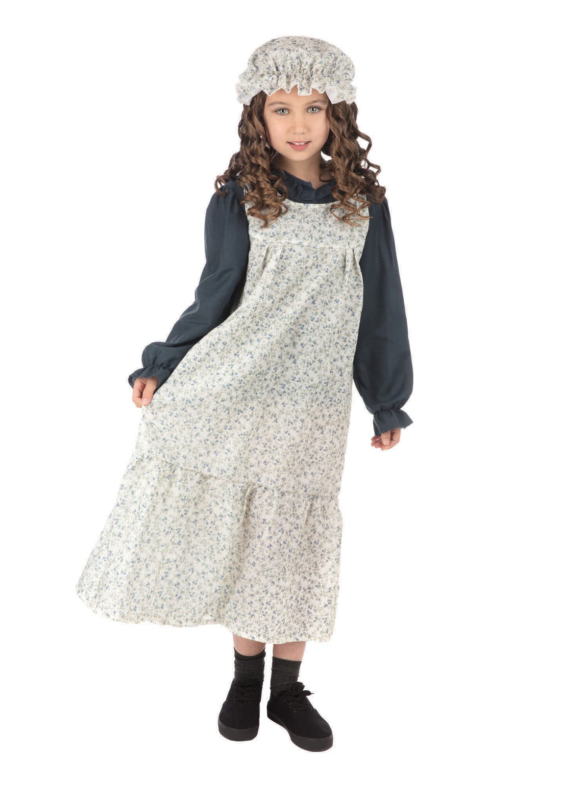 Bristol Novelty CF235M Classic Victorian Girl (Medium) Costume, Multi-Colour, 5-6 Years Old Halloween Halloween