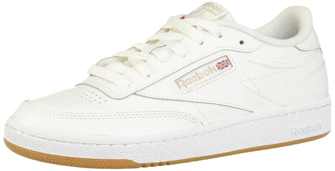 Reebok Women's Club C 85 Sneaker, White Light Grey Gum, 7.5 UK