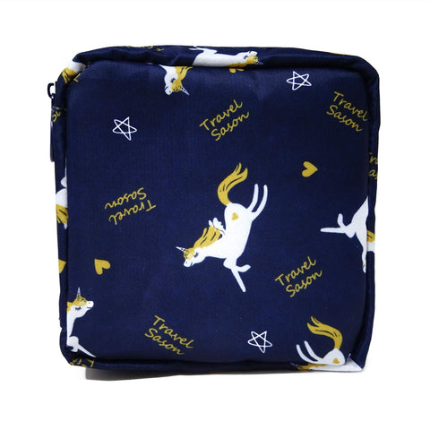 Honbay 1pcs Menstrual Period Bag Sanitary Napkin Storage Bag with Zipper Tampons Pouch Nursing Pad Holder Stylish Large Capacity Coin Purse Jewelry Pouch Makeup Bag