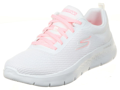 Skechers Women's GO Walk Flex-Alani Sneaker, White/Pink, 7