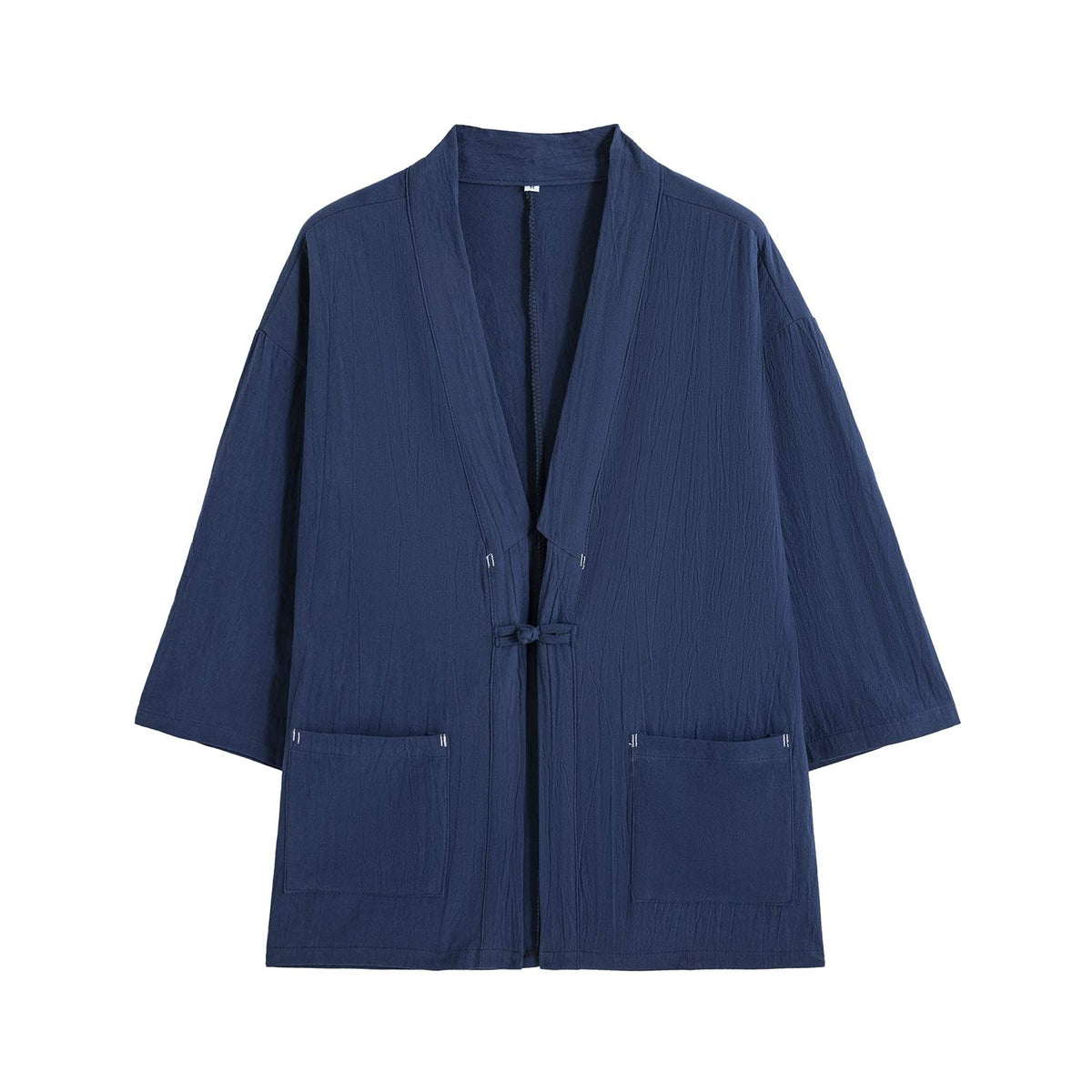 PRIJOUHE Men's Japanese Kimono Jacket Cardigan Yukata Noragi Casual Fashion Seven Sleeves Lightweight Open Front Coat