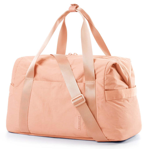 BAGSMART BAGSMART Gym Bag for Women, Carry on Weekender Overnight Bag, Travel Duffel Bags with Trolley Sleeve, Personal Item Travel Bag Tote Bag Workout Dance Bag, Orange-30L