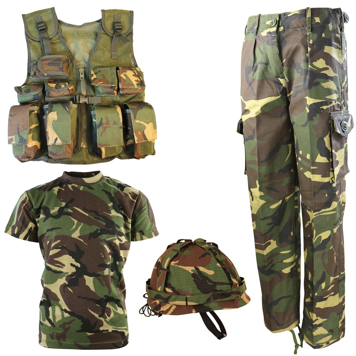 Kombat UK Kids DPM No1 Army Combo Set - Camo, 11-12 Years