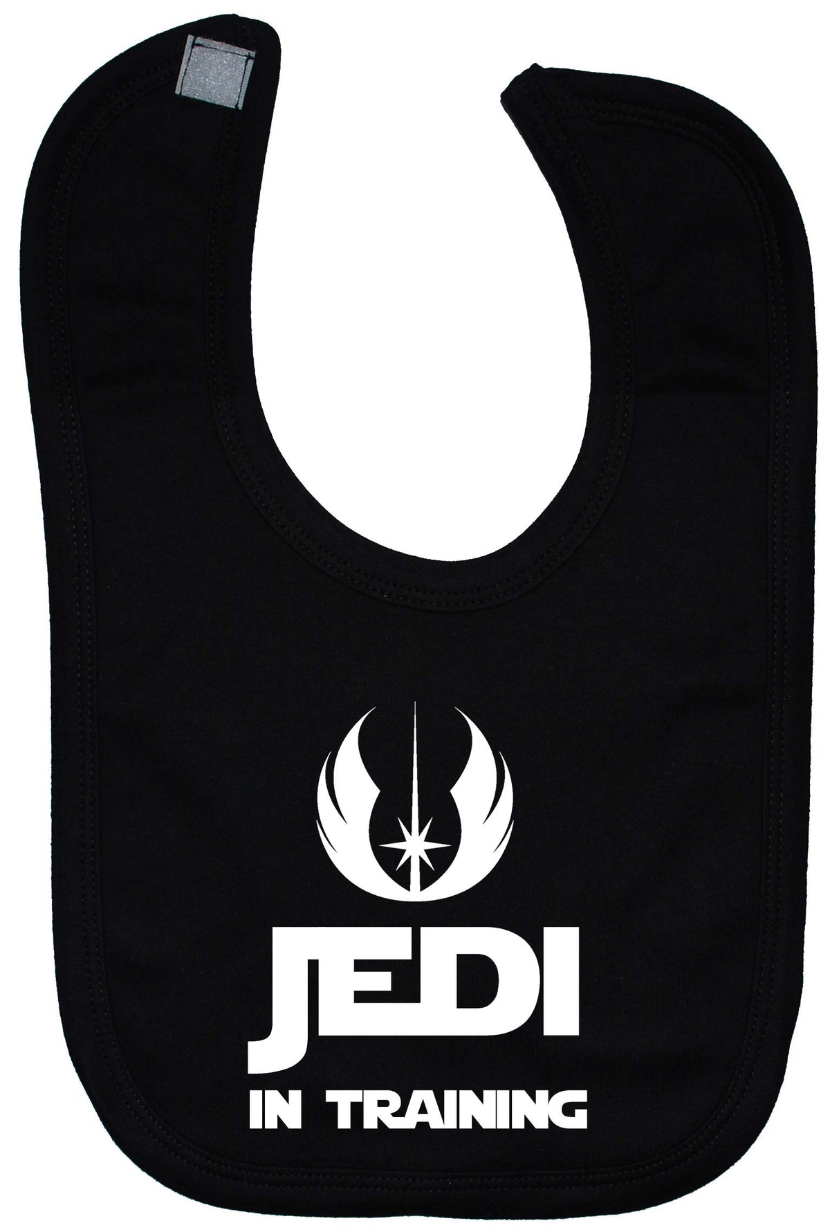 Acce Products Jedi in Training Baby Feeding Bib Touch Attached 0 to approx 3 Years - Black