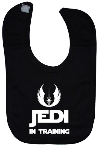 Acce Products Jedi in Training Baby Feeding Bib Touch Attached 0 to approx 3 Years - Black