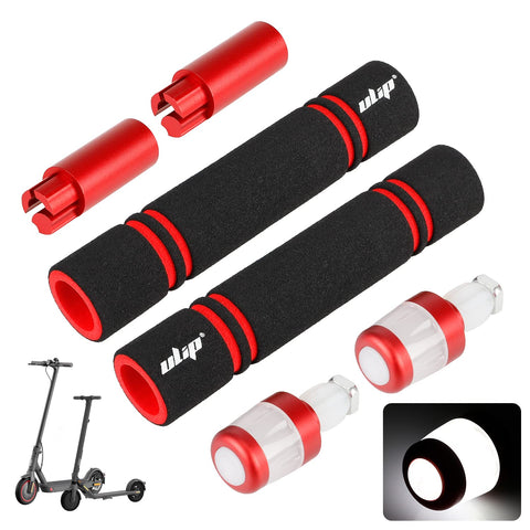 ulip Handlebar Extender Grip with Turn Signals Scooter Accessories for Xiaomi M365 Pro Pro2 1S MI3 Ninebot ES1 ES2 ES3 ES4 E22 E25 E45 Scooters (Red White)