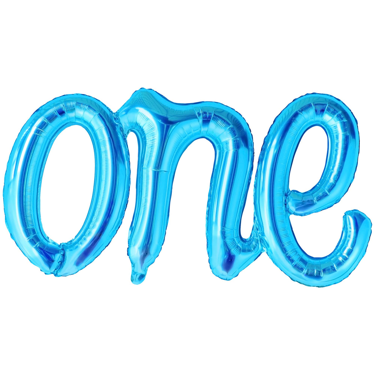 KatchOn, Blue One Balloon for First Birthday - 20 Inch | Script Blue One Balloons, Number One Balloon for 1st Birthday Decoration | Blue 1 Balloon for First Birthday Decorations | One Birthday Balloon