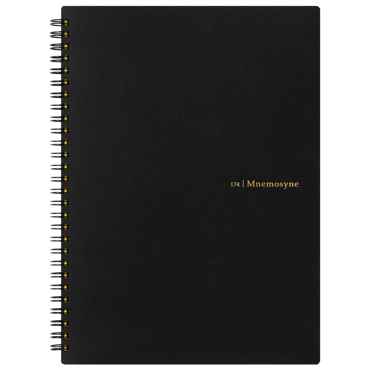 Maruman MNEMOSYNE Notebook 9.92 x 7.05 Inches (B5), 8mm ruled 29-line, 80 Sheets, Black, 1 ea. (N174)