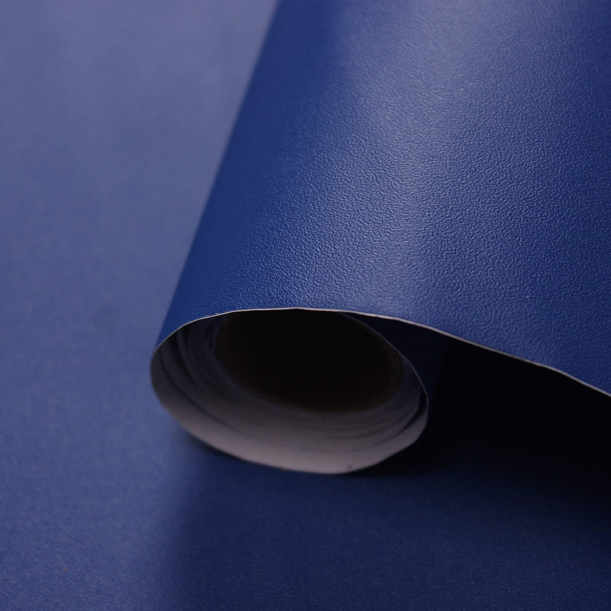 WADILE Peel and Stick Wallpaper 15.9in x 78.7in, Solid Color Contact Paper Waterproof, Vinyl Colored Wall Paper Self Adhesive, Textured Wallpaper Removable for Cabinets/Countertop, Dark Blue