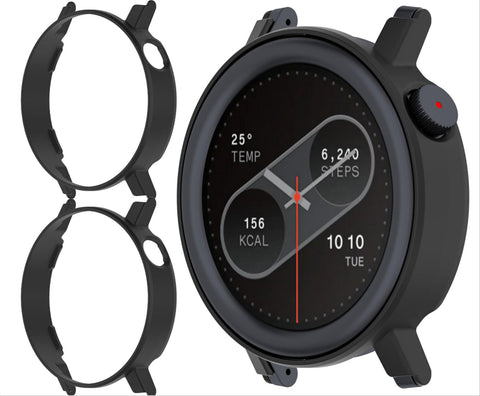 GIOPUEY Case Compatible with CMF Watch Pro 2, [2 PACK] Hard Plastic Material, Anti-Bump, CMF Watch Pro 2 Cover - black