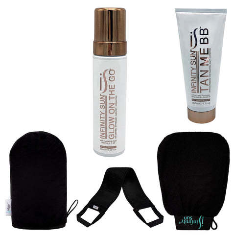 Infinity Sun, Bronze Me BB Glow Box, for a Long Lasting Tan, 5 Piece Kit