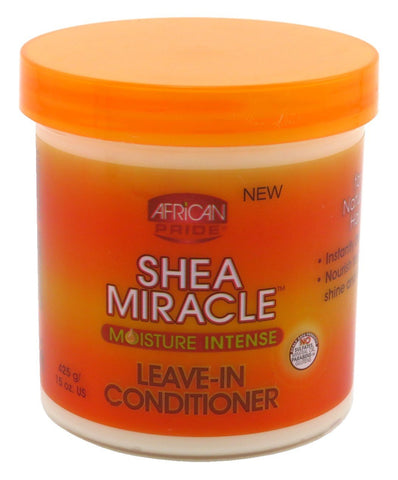 African Pride Shea Miracle Moisture Intense Leave-In Conditioner 15 Ounce (443ml) (3 Pack)