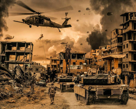 CVPuzzles War Zone 504 Piece Jigsaw Puzzle 16 X 20