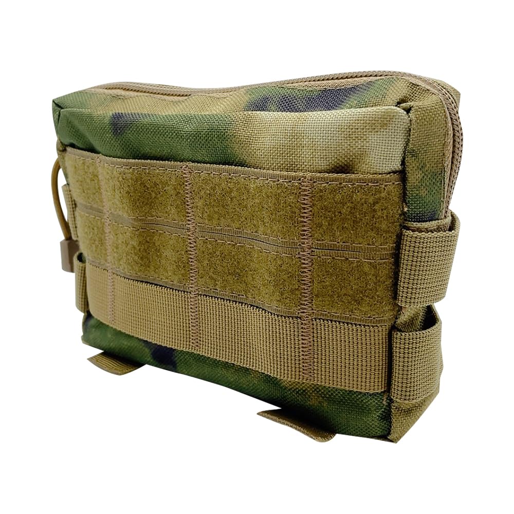 XINGSUI 1 Pcs Tactical Waist Pack,EDC Pouch Bag,Camouflage Tactical Coin Purse,Tactical Mobile Phone Coin Purse,Tactical Key Case,Portable for Hiking Camping Travel(16.5 * 12 * 4.5cm)