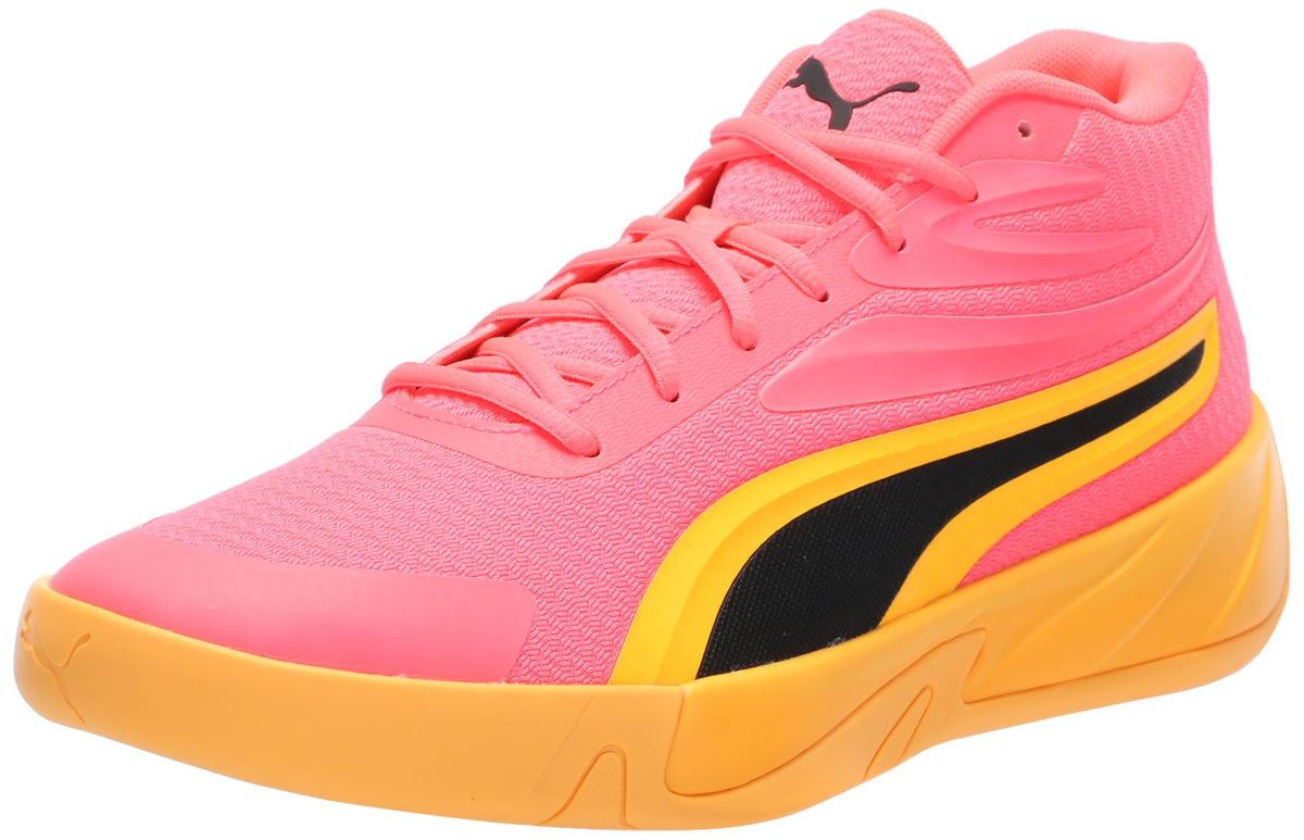 PUMA Men's Court Pro Basketball Shoe Sneaker, Sunset Glow-Sun Stream, 10