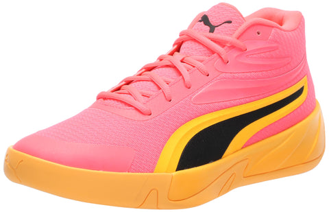 PUMA Men's Court Pro Basketball Shoe Sneaker, Sunset Glow-Sun Stream, 10