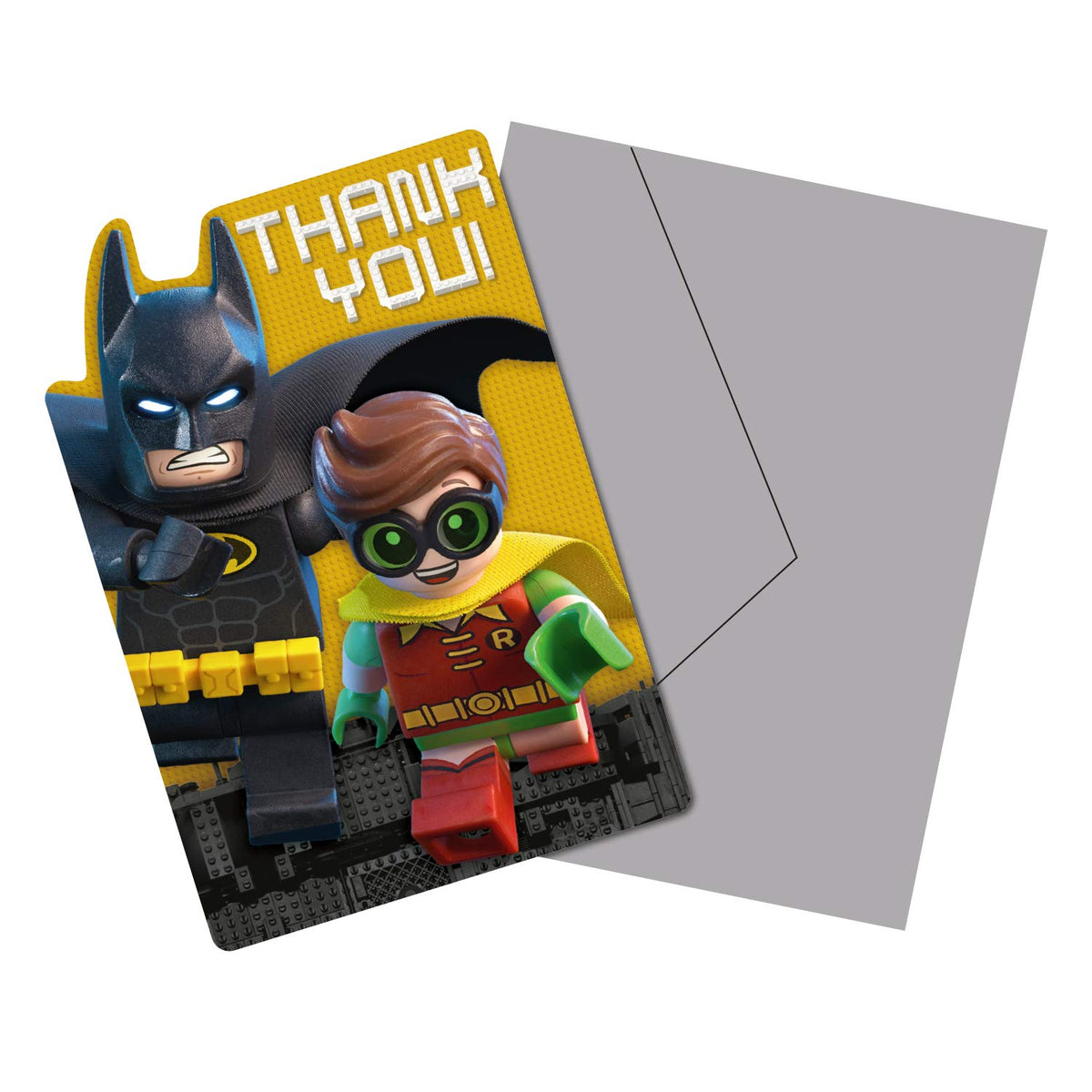 Lego Batman "Thank You" Postcard, Party Favor