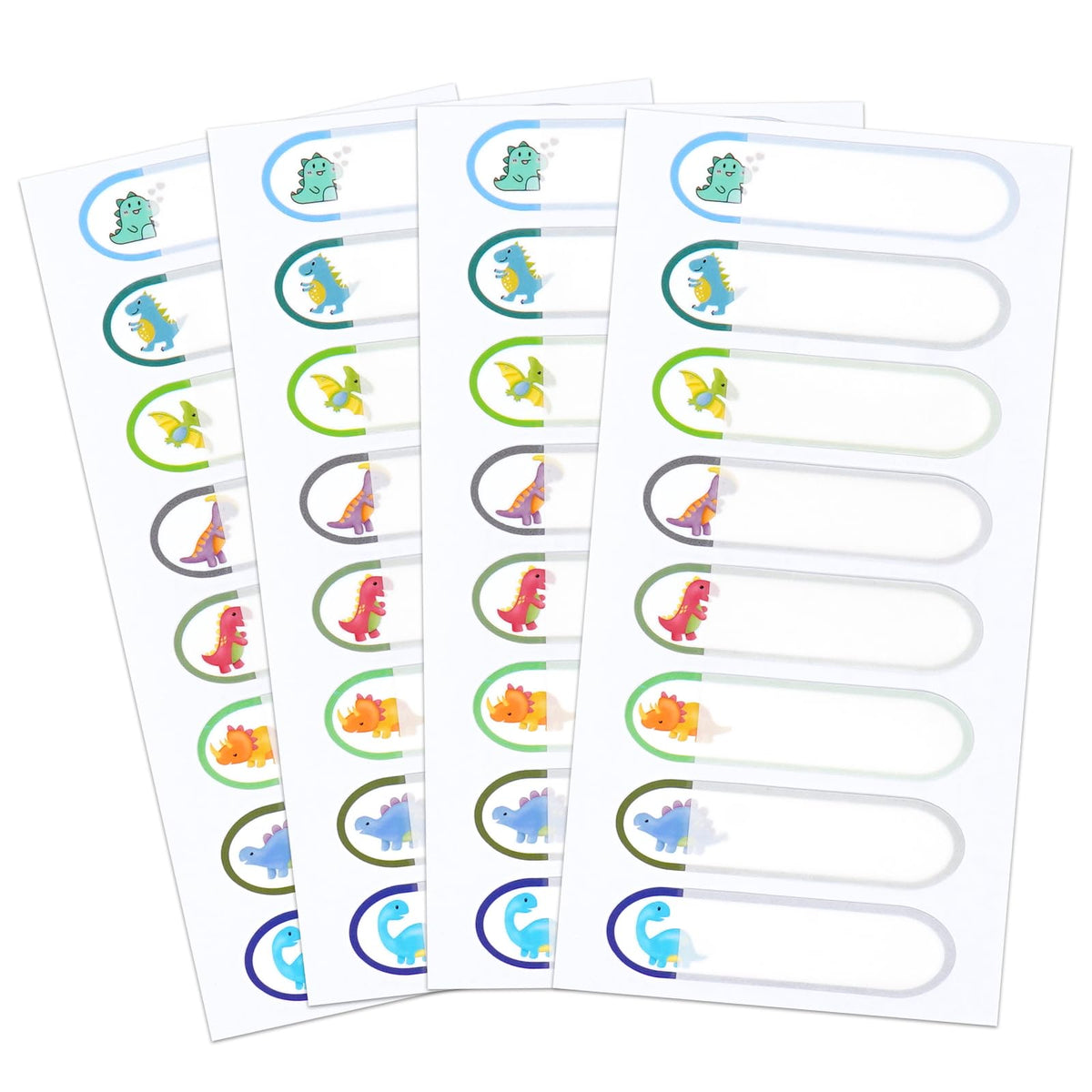 Waterproof Name Labels for Kids School Stuff Supplies - Personalized Dinosaur Name Stickers for Daycare Toddlers Baby Bottle Cups - Stick on Preschool Labels Self Laminating and Washable - Pack of 136