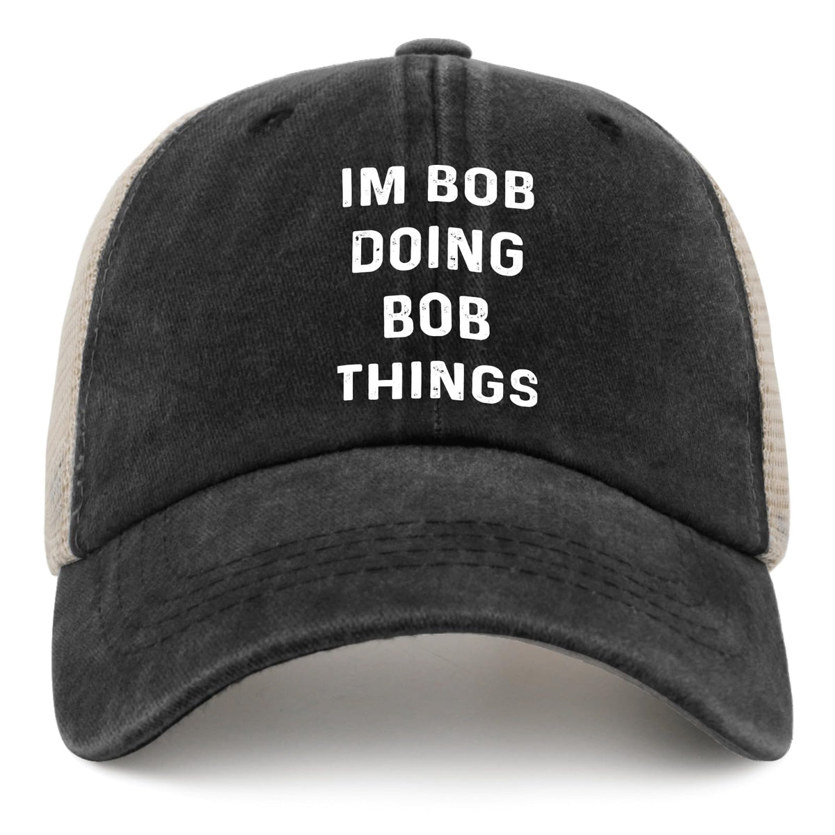 Im Bob Doing Bob Things Hat Trucker Hat Men Vintage Mesh Hat for Summer