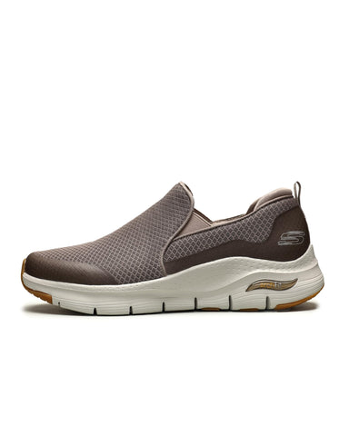Skechers Men's Arch FIT BANLIN Oxford, Taupe, 9.5