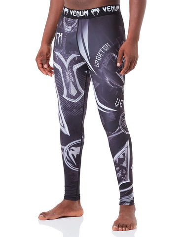 Venum Gladiator 3.0 Spats - Black/White - XL, X-Large