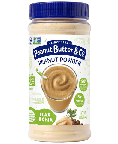 Peanut Butter & Co. Flax & Chia Peanut Protein Powder, Non-GMO Project Verified, Gluten Free, Vegan, 6.5 Ounce Jar