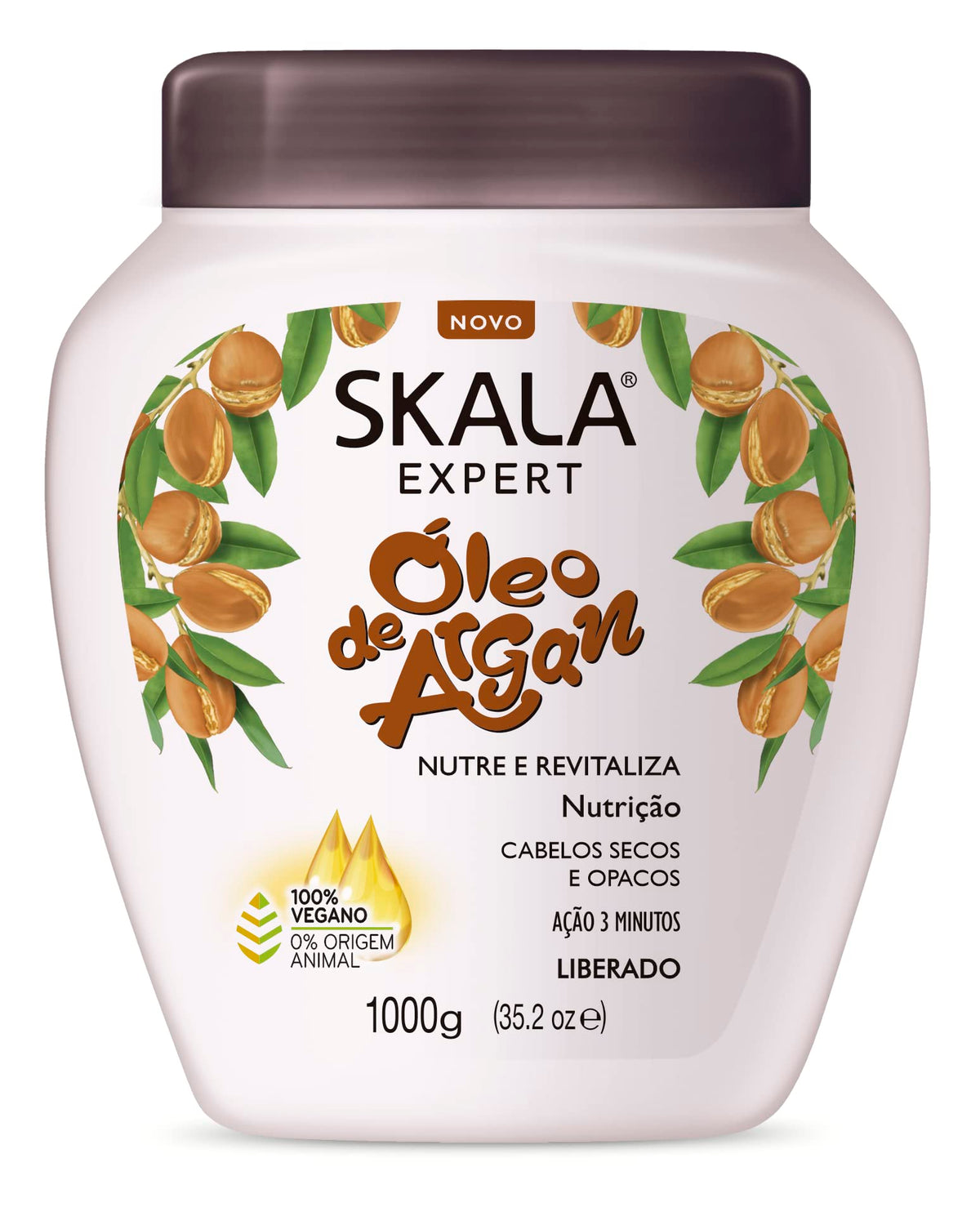 SKALA Oleo De Argan Marroquino, Rapido 3 Minutos 1kg 35.2 Oz