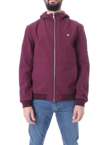 Lyle & Scott Fleece Lined Softshell Jacket Burgundy XL