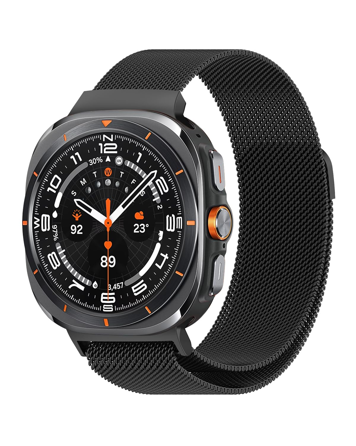 Metal Bands Compatible with Samsung Galaxy Watch Ultra Bands 47mm, Replacement Sport Strap Magnetic Watch Band for Galaxy Watch 7 Ultra 2024 Men Women