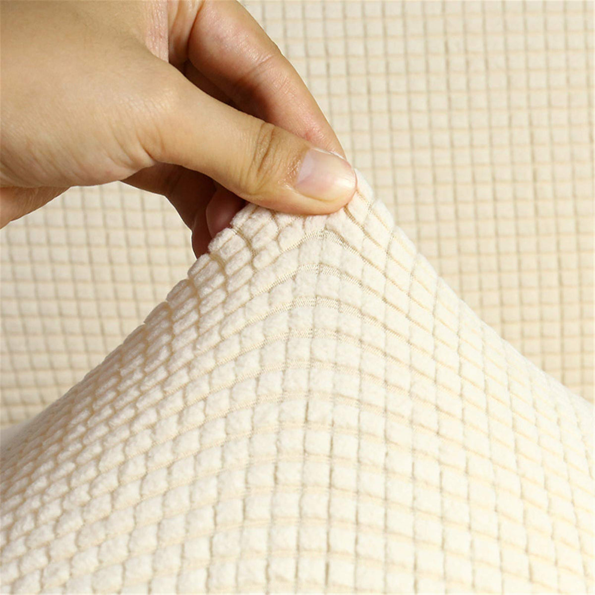 BEDSETS Water Repellent Sofa Covers 3 Seater High Stretch 1 Piece Couch Cover for Dogs Universal Sofa Slipcover Non Slip Furniture Protector Jacquard Spandex Fabric (10,2 seats 145-185cm)