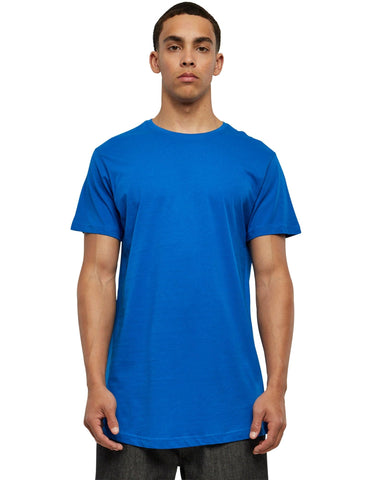 Urban Classics Men's Shaped Long Tee T-Shirt, Brightblue, XS, 1