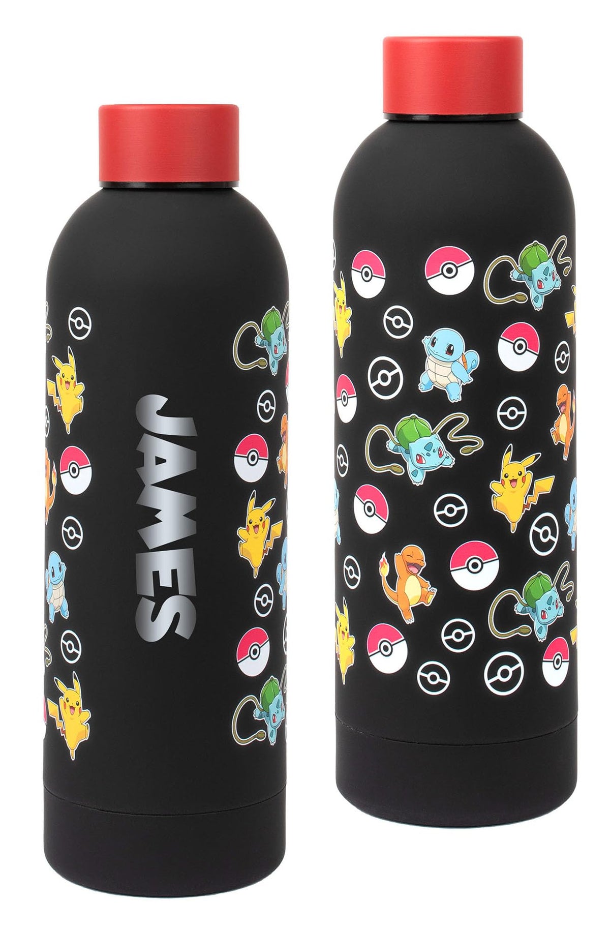 Pokemon Personalised ChildrenÃƒÆ’Ã†â€™Ãƒâ€šÃ‚Â¢ÃƒÆ’Ã‚Â¢ÃƒÂ¢Ã¢â€šÂ¬Ã…Â¡Ãƒâ€šÃ‚Â¬ÃƒÆ’Ã‚Â¢ÃƒÂ¢Ã¢â€šÂ¬Ã…Â¾Ãƒâ€šÃ‚Â¢s Water Bottle - Kids Stainless Steel Water Bottle - Pikachu Water Bottle For Kids School Water Bottle, Black/Red