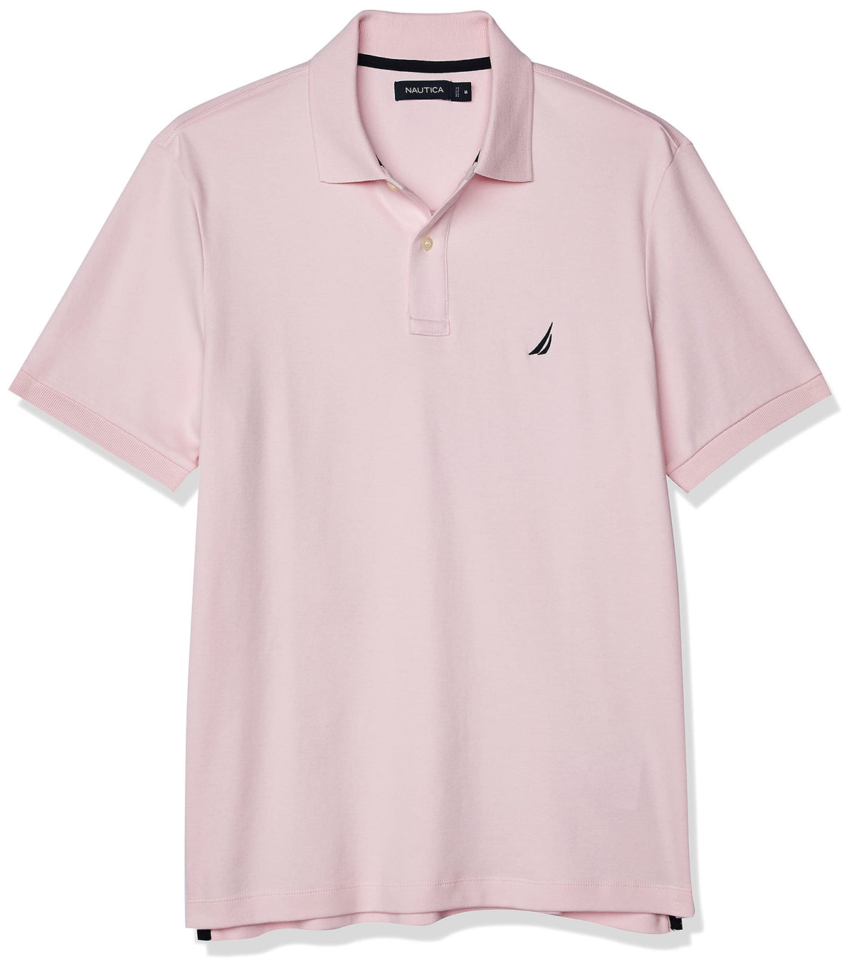 Nautica mens Classic Fit Short Sleeve Solid Soft Cotton Polo Shirt, Cradle Pink, X-Large Tall US