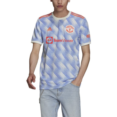 adidas Men's 2021-22 Manchester United Away Jersey (Cloud White, X-Large)