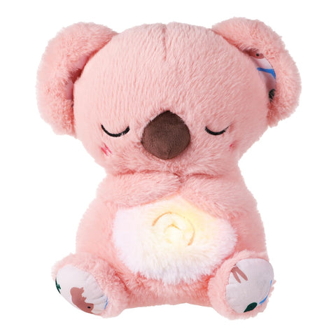 lasuroa Soothing Koala Bear, Calming Koala Bear Soothing Doll Koala Sleeping Buddy Calming Koala Plush with Music Lights & Rhythmic Motion(Pink)