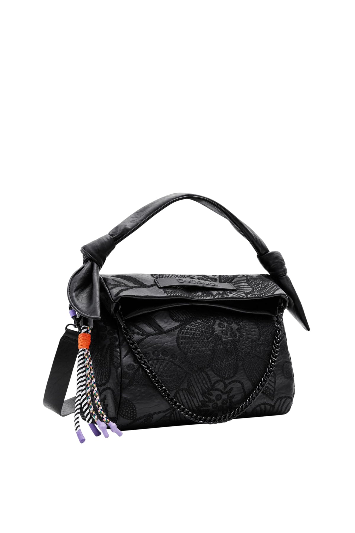 Desigual M Embroidered Floral Bag
