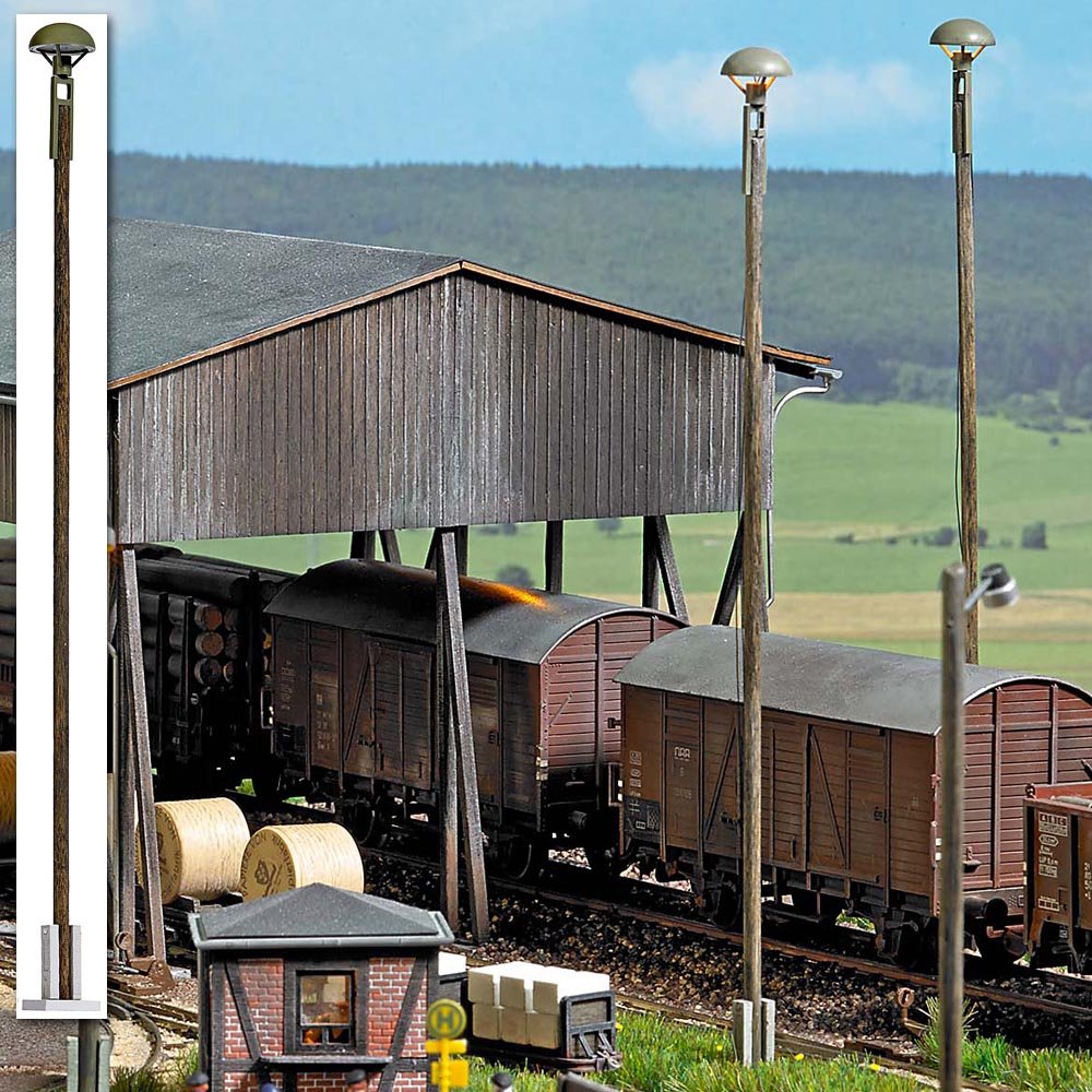 Busch 4112 Train Station Lamp 152mm HO Scale Model Lighting