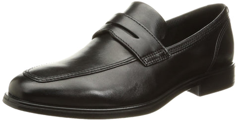 ECCO Men's Queenstown Penny Loafer, Black, 11-11.5