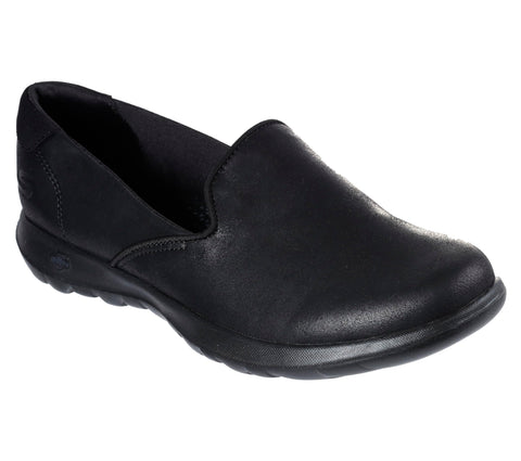 Skechers Women's Go Walk Lite-Queenly Loafer, Black, 6 W US