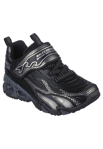 Skechers Kids Boy's Hydro Lights Sneaker, Black/Silver, 11.5 Little Kid