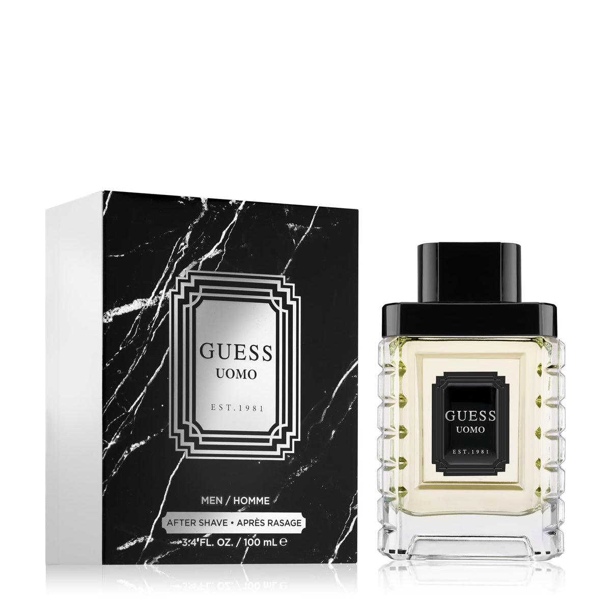 GUESS Uomo After Shave For Men, 3.4 Fl. Oz., Fresh & Elegant Fragrance