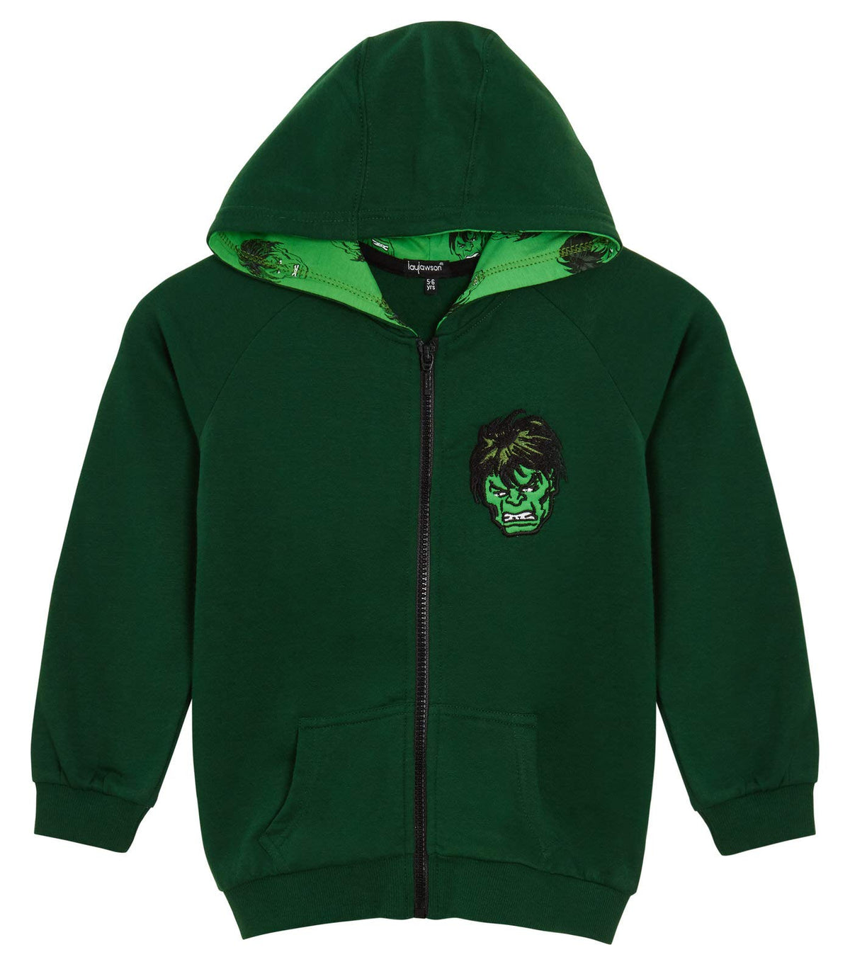 The Incredible Hulk Boys Hooded Jacket 5-6 Years Green