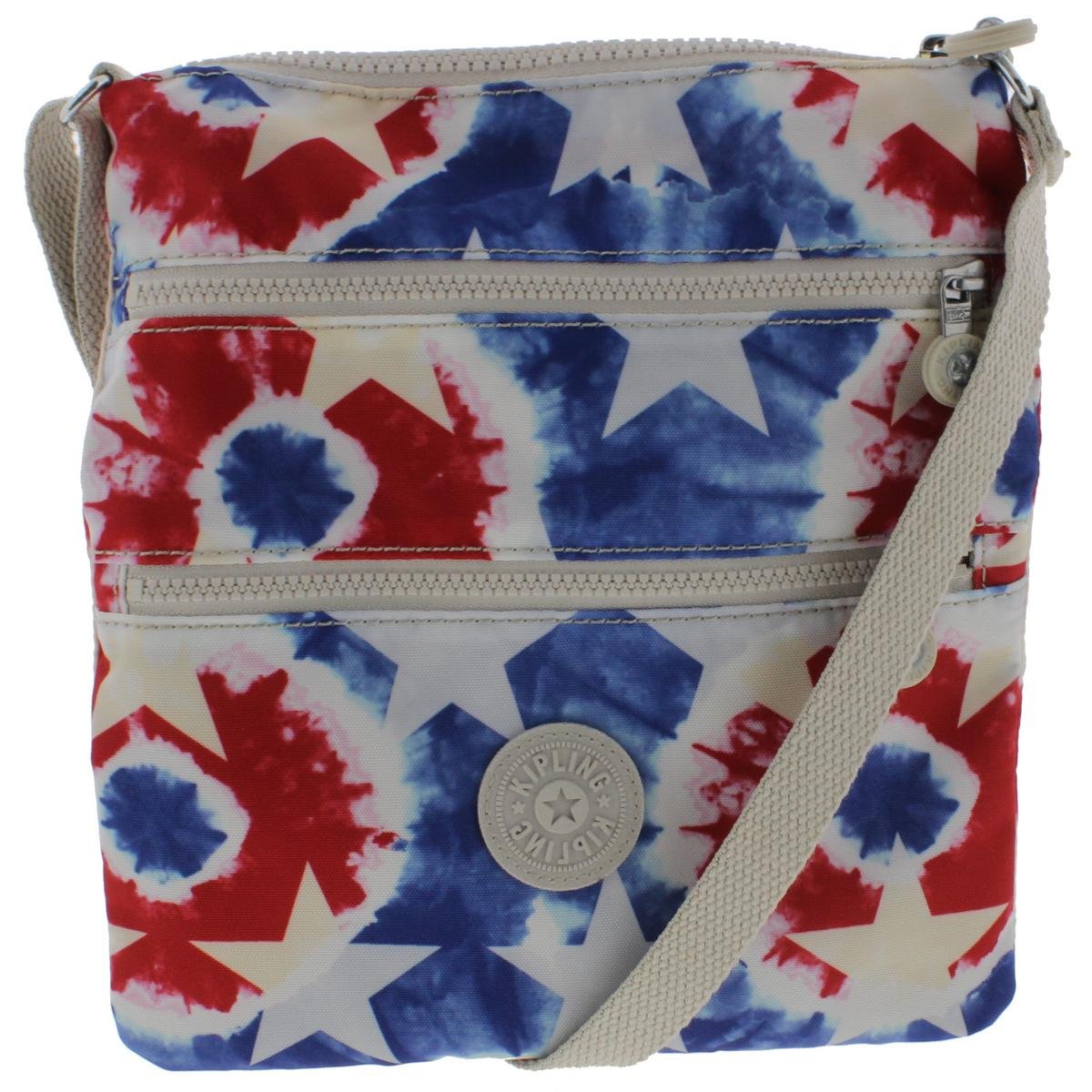 Kipling Womens Keiko Floral Print Crossbody North South Handbag Multi Small